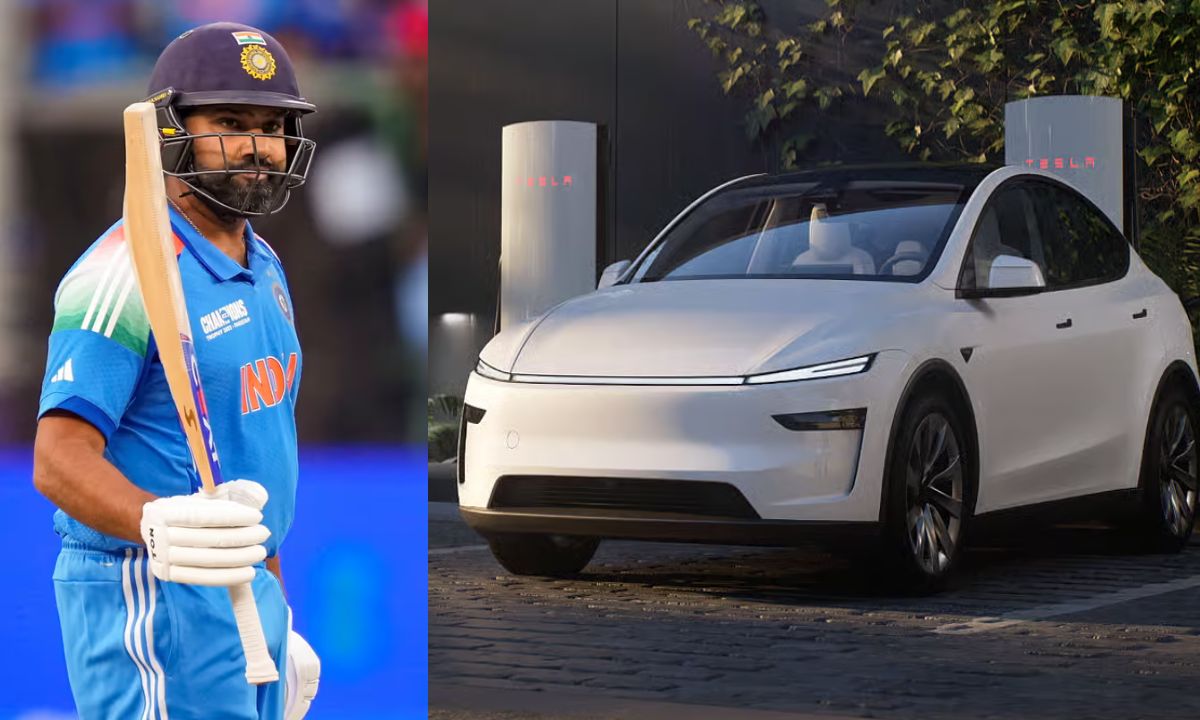 Rohit Sharma Tesla Model Y
