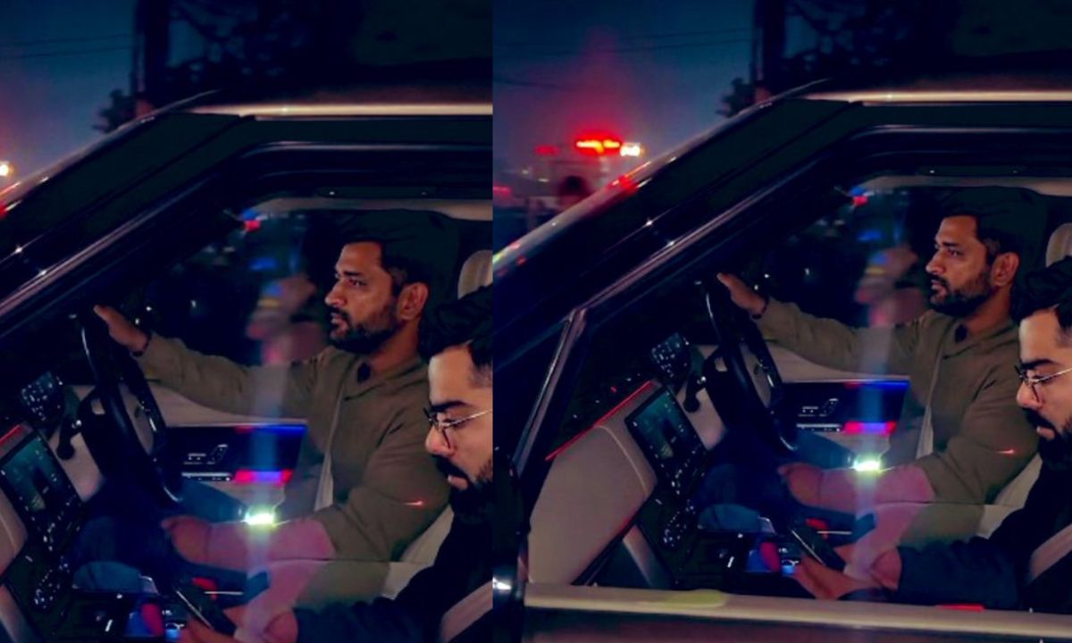 MS Dhoni Drives Virat Kohli in Ranchi
