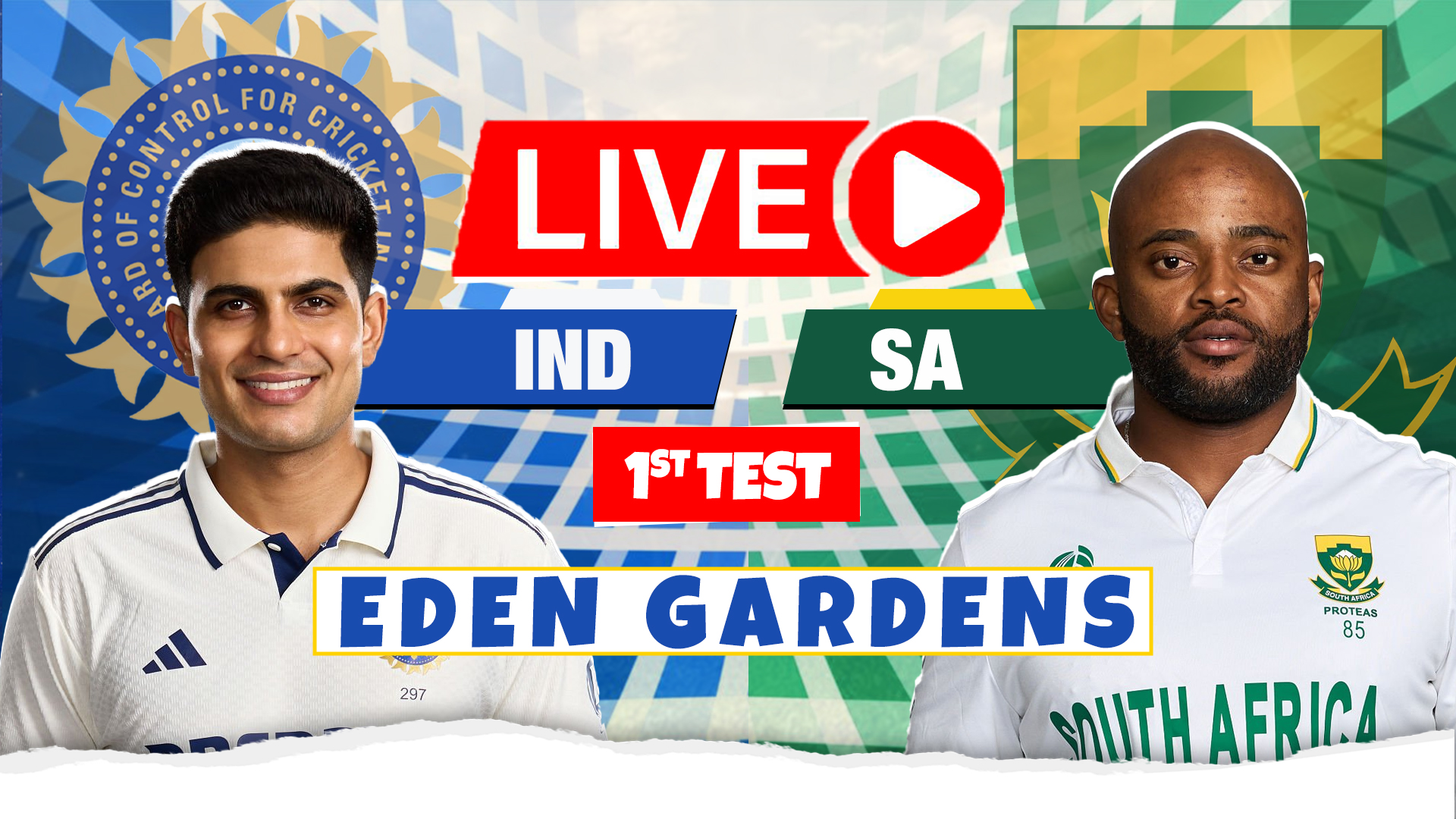 IND vs SA 1st Test Live Score