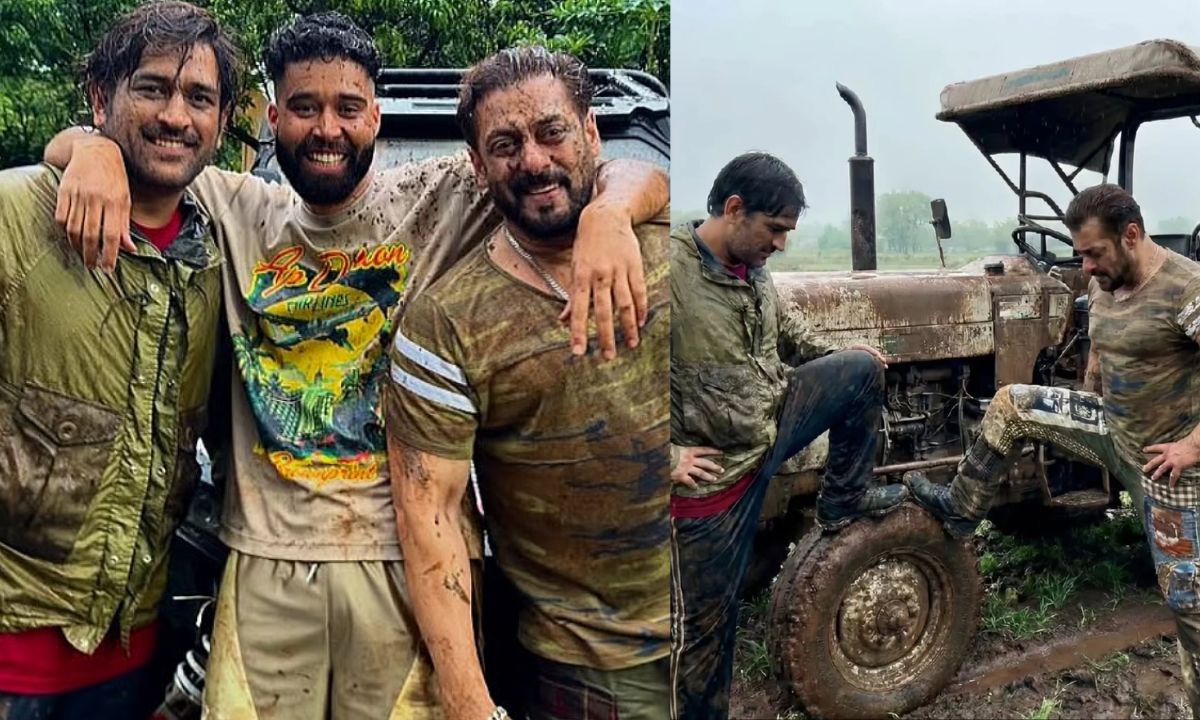 MS Dhoni and Salman Khan Photo