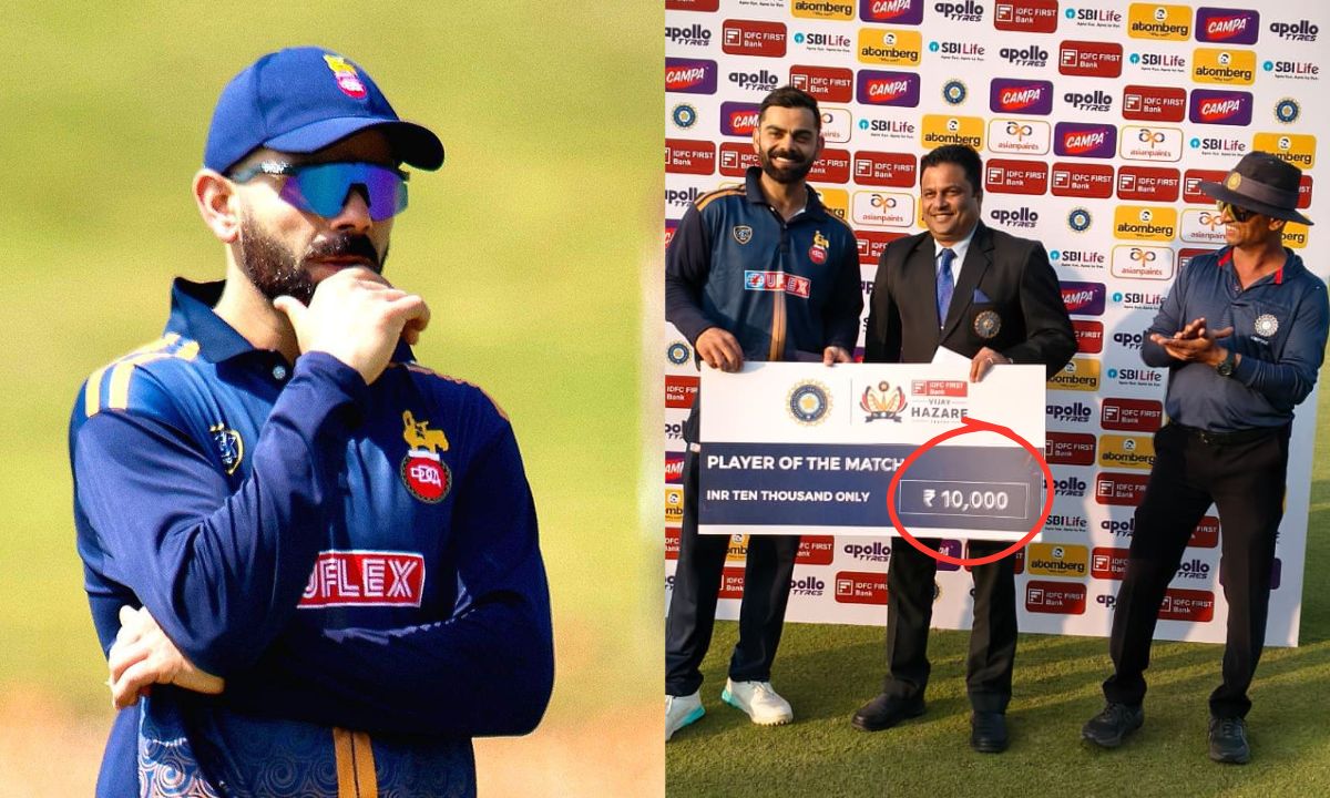 Virat Kohli received 10,000 rupees