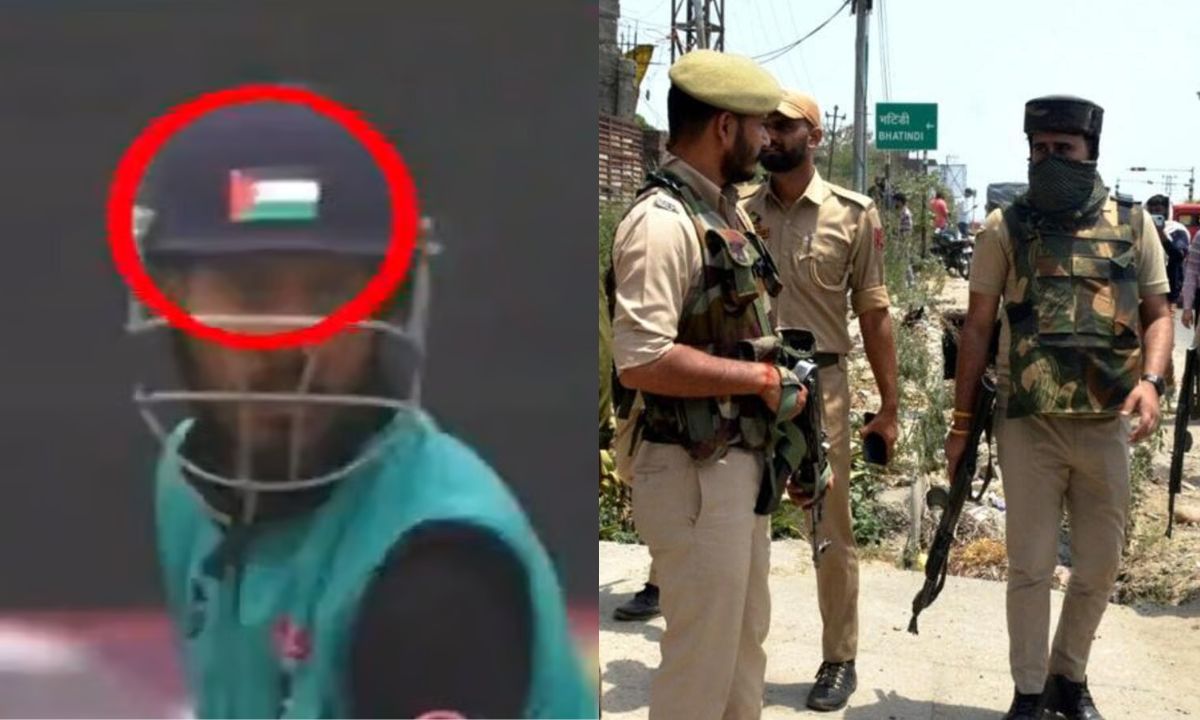 Kashmiri Player with Palestine Flag