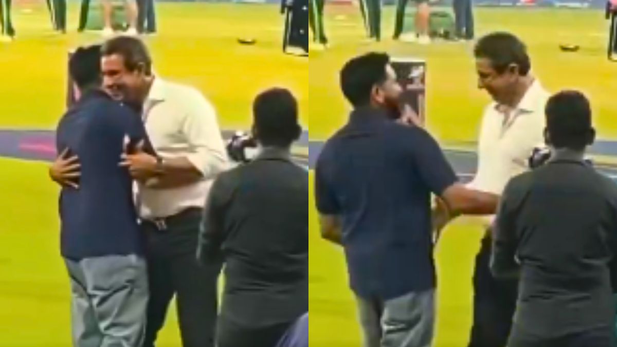 Rohit Sharma hugging Wasim Akram Sparks Controversy
