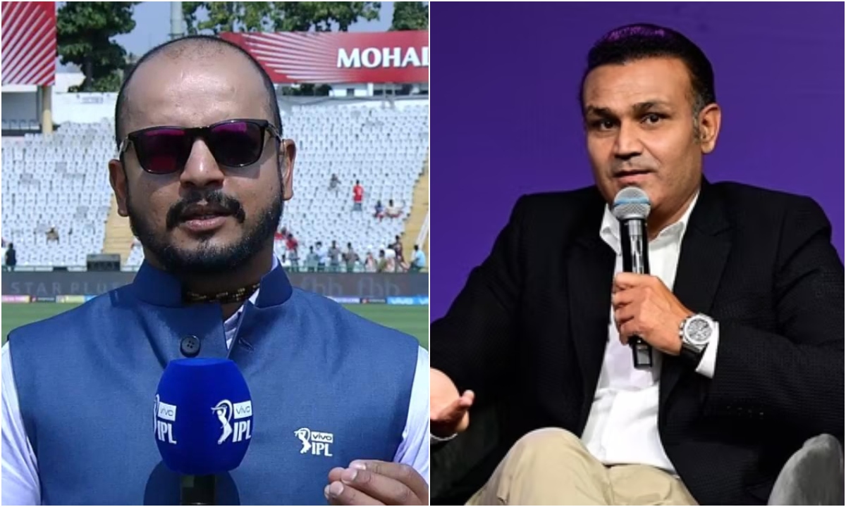 Virendra Sehwag And Murli Kartik Fight