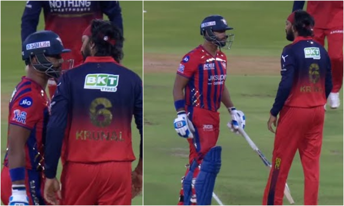 Nicolas Pooran And Krunal Fight