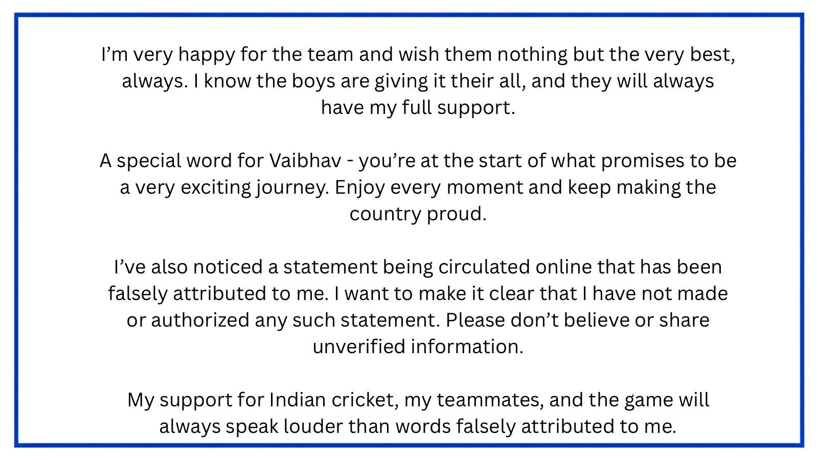 Suryakumar yadav On His Viral Fake Statement