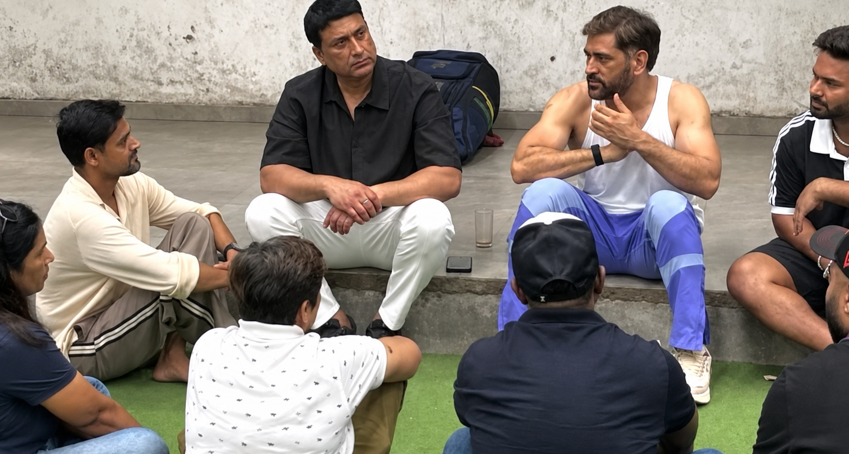 MS Dhoni started his Training